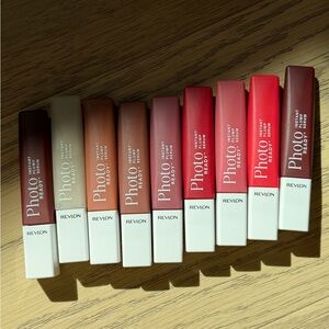 Revlon PhotoReady Lipstick Set - Vibrant Red and Warm Brown Tones